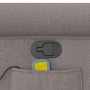 Sillón de masaje reclinable de tela gris taupé by , Armchairs - Ref: Foro24-4015653, Price: 216,28 €, Discount: %
