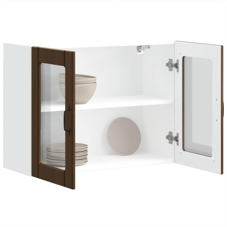 Armario pared cocina puerta de cristal Lucca roble marrón von , Küchenschränke - Ref: Foro24-853854, Preis: 84,43 €, Rabatt: %