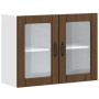 Armario pared cocina puerta de cristal Lucca roble marrón von , Küchenschränke - Ref: Foro24-853854, Preis: 84,43 €, Rabatt: %