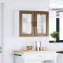 Armario pared cocina puerta de cristal Lucca roble marrón von , Küchenschränke - Ref: Foro24-853854, Preis: 84,43 €, Rabatt: %