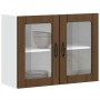 Armario pared cocina puerta de cristal Lucca roble marrón von , Küchenschränke - Ref: Foro24-853854, Preis: 84,43 €, Rabatt: %