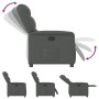 Sillón reclinable de tela gris oscuro by , Armchairs - Ref: Foro24-4015597, Price: 194,33 €, Discount: %