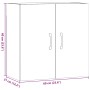 Armario de pared madera de ingeniería roble artisan 60x31x60 cm von , Schließfächer und Lagerschränke - Ref: Foro24-857072, P...