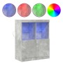 Aparador de madera contrachapada gris hormigón 81x37x100 cm von , Schließfächer und Lagerschränke - Ref: Foro24-3318620, Prei...