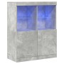 Aparador de madera contrachapada gris hormigón 81x37x100 cm von , Schließfächer und Lagerschränke - Ref: Foro24-3318620, Prei...