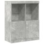 Aparador de madera contrachapada gris hormigón 81x37x100 cm von , Schließfächer und Lagerschränke - Ref: Foro24-3318620, Prei...