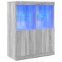 Aparador madera de ingeniería gris sonoma 81x37x100 cm von , Schließfächer und Lagerschränke - Ref: Foro24-3318622, Preis: 11...