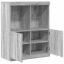Aparador madera de ingeniería gris sonoma 81x37x100 cm von , Schließfächer und Lagerschränke - Ref: Foro24-3318622, Preis: 11...