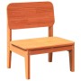 Silla de jardín madera maciza de pino marrón cera 60x52,5x72 cm de , Sillas de jardín - Ref: Foro24-859319, Precio: 67,54 €, ...