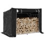 Leñero cubierta lluvia 150,5x100,5x110,5 cm acero galvanizado von , Brennholztaschen und -halter - Ref: Foro24-4104943, Preis...
