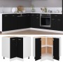 Holz-Eckbodenschrank schwarz 75,5x75,5x75,5x81,5 cm von vidaXL, Küchenschränke - Ref: Foro24-802490, Preis: 108,21 €, Rabatt: %