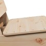 Sillas de jardín 2 uds madera maciza pino 60x64x70,5 cm von , Gartenstühle - Ref: Foro24-859312, Preis: 120,60 €, Rabatt: %
