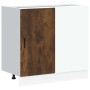 Mueble bajo para fregadero de madera ingeniería roble ahumado by , Kitchen cabinets - Ref: Foro24-854293, Price: 80,21 €, Dis...