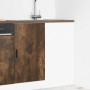 Mueble bajo para fregadero de madera ingeniería roble ahumado by , Kitchen cabinets - Ref: Foro24-854293, Price: 80,21 €, Dis...