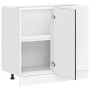 Mueble bajo para fregadero de madera ingeniería roble ahumado by , Kitchen cabinets - Ref: Foro24-854293, Price: 80,21 €, Dis...