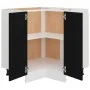 Holz-Eckbodenschrank schwarz 75,5x75,5x75,5x81,5 cm von vidaXL, Küchenschränke - Ref: Foro24-802490, Preis: 106,53 €, Rabatt: %