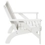 Sillas de jardín adirondack 2 uds blanco 75x77x77 cm de , Sillas de jardín - Ref: Foro24-859333, Precio: 149,01 €