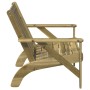Silla adirondack de jardín madera de pino impregnada 75x77x77cm by , Garden chairs - Ref: Foro24-859331, Price: 86,60 €, Disc...