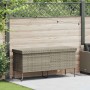 Baúl jardín con ruedas gris claro 160x55x75 cm ratán sintético by , Outdoor storage boxes - Ref: Foro24-4103835, Price: 150,1...