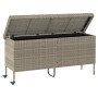 Baúl jardín con ruedas gris claro 160x55x75 cm ratán sintético by , Outdoor storage boxes - Ref: Foro24-4103835, Price: 150,1...