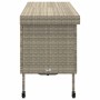 Baúl jardín con ruedas gris claro 160x55x75 cm ratán sintético by , Outdoor storage boxes - Ref: Foro24-4103835, Price: 150,1...
