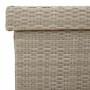Baúl jardín con ruedas gris claro 160x55x75 cm ratán sintético by , Outdoor storage boxes - Ref: Foro24-4103835, Price: 150,1...