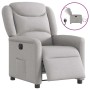 Sillón reclinable eléctrico de tela gris nube by , Armchairs - Ref: Foro24-3303183, Price: 249,50 €, Discount: %