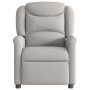 Sillón reclinable eléctrico de tela gris nube by , Armchairs - Ref: Foro24-3303183, Price: 249,50 €, Discount: %