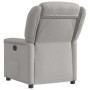 Sillón reclinable eléctrico de tela gris nube by , Armchairs - Ref: Foro24-3303183, Price: 249,50 €, Discount: %