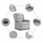 Sillón reclinable eléctrico de tela gris nube by , Armchairs - Ref: Foro24-3303183, Price: 249,50 €, Discount: %