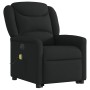 Sillón de masaje eléctrico reclinable elevable tela negro
