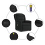 Sillón de masaje eléctrico reclinable elevable tela negro
