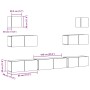 Conjunto de mueble de TV 7 piezas montado la pared madera vieja von , TV-Möbel - Ref: Foro24-3329211, Preis: 236,63 €, Rabatt: %