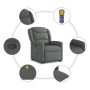 Silla de masaje reclinable de pie de tela gris oscuro de , Sillones - Ref: Foro24-3303205, Precio: 263,77 €, Descuento: %