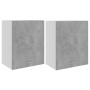 Hängeschränke 2 Stück graues Sperrholz 50x31x60 cm von vidaXL, Küchenschränke - Ref: Foro24-805082, Preis: 88,68 €, Rabatt: %