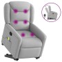 Sillón de masaje reclinable de pie de tela gris nube de , Sillones - Ref: Foro24-3303213, Precio: 275,29 €