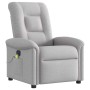 Sillón reclinable de masaje eléctrico tela gris nube by , Armchairs - Ref: Foro24-3303253, Price: 282,18 €, Discount: %