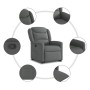 Sillón reclinable elevable de tela gris oscuro von , Sessel - Ref: Foro24-3303195, Preis: 258,72 €, Rabatt: %