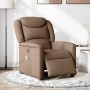 Sillón reclinable de masaje eléctrico tela marrón by , Armchairs - Ref: Foro24-3303188, Price: 256,87 €, Discount: %