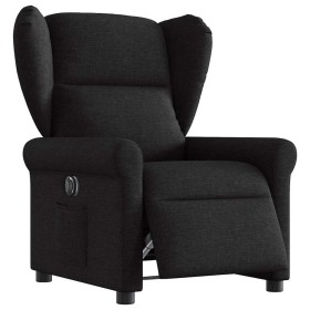 Sillón reclinable eléctrico de tela negro de , Sillones - Ref: Foro24-3303356, Precio: 249,05 €, Descuento: %