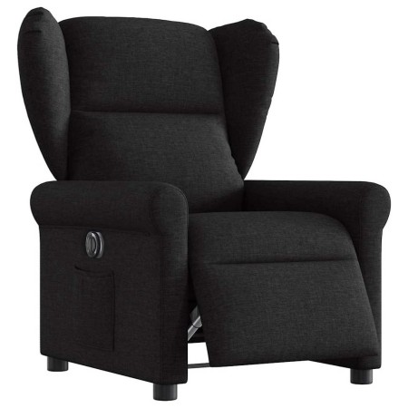 Sillón reclinable eléctrico de tela negro by , Armchairs - Ref: Foro24-3303356, Price: 249,05 €, Discount: %