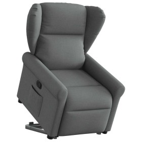 Sillón reclinable elevable de tela gris oscuro by , Armchairs - Ref: Foro24-3303375, Price: 275,01 €, Discount: %