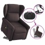 Silla de masaje reclinable de pie de tela marrón oscuro de , Sillones - Ref: Foro24-3303389, Precio: 278,54 €