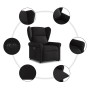Sillón eléctrico reclinable elevable de tela negro by , Armchairs - Ref: Foro24-3303396, Price: 321,09 €, Discount: %