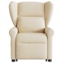 Sillón de masaje eléctrico reclinable elevable tela crema de , Sillones - Ref: Foro24-3303412, Precio: 342,67 €, Descuento: %