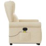 Sillón de masaje eléctrico reclinable elevable tela crema de , Sillones - Ref: Foro24-3303412, Precio: 342,67 €, Descuento: %