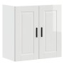 Armario pared cocina Porto madera ingeniería blanca alto brillo de , Armarios de cocina - Ref: Foro24-854059, Precio: 66,99 €