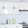 Armario pared cocina Porto madera ingeniería blanca alto brillo de , Armarios de cocina - Ref: Foro24-854059, Precio: 67,74 €...