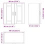 Armario pared cocina Porto madera ingeniería blanca alto brillo de , Armarios de cocina - Ref: Foro24-854059, Precio: 67,74 €...