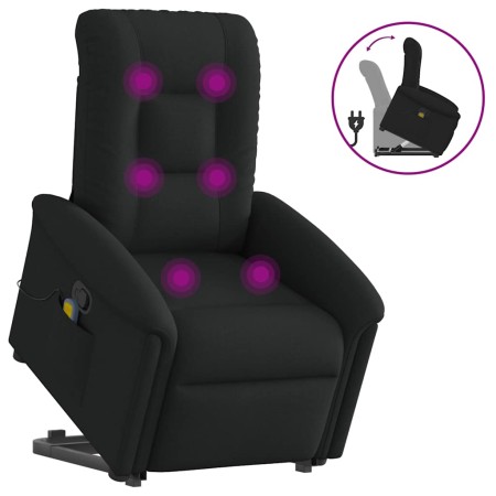 Sillón reclinable de masaje elevable tela negro von , Sessel - Ref: Foro24-3303266, Preis: 281,77 €, Rabatt: %